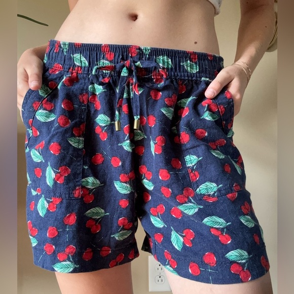 St. John's Bay Cherry Print Women's Shorts - Picture 2 of 7